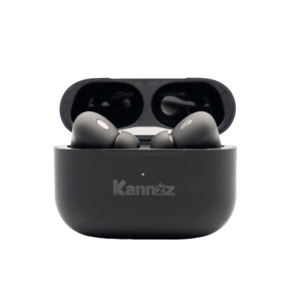 Kannzz AirPods Pro 2 Jet Black Matte with Artistic Design
